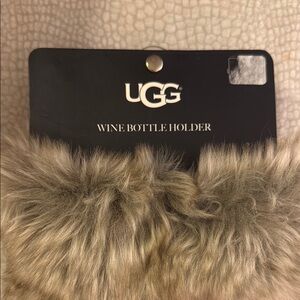UGG Faux Fur Wine Bottle Holder
